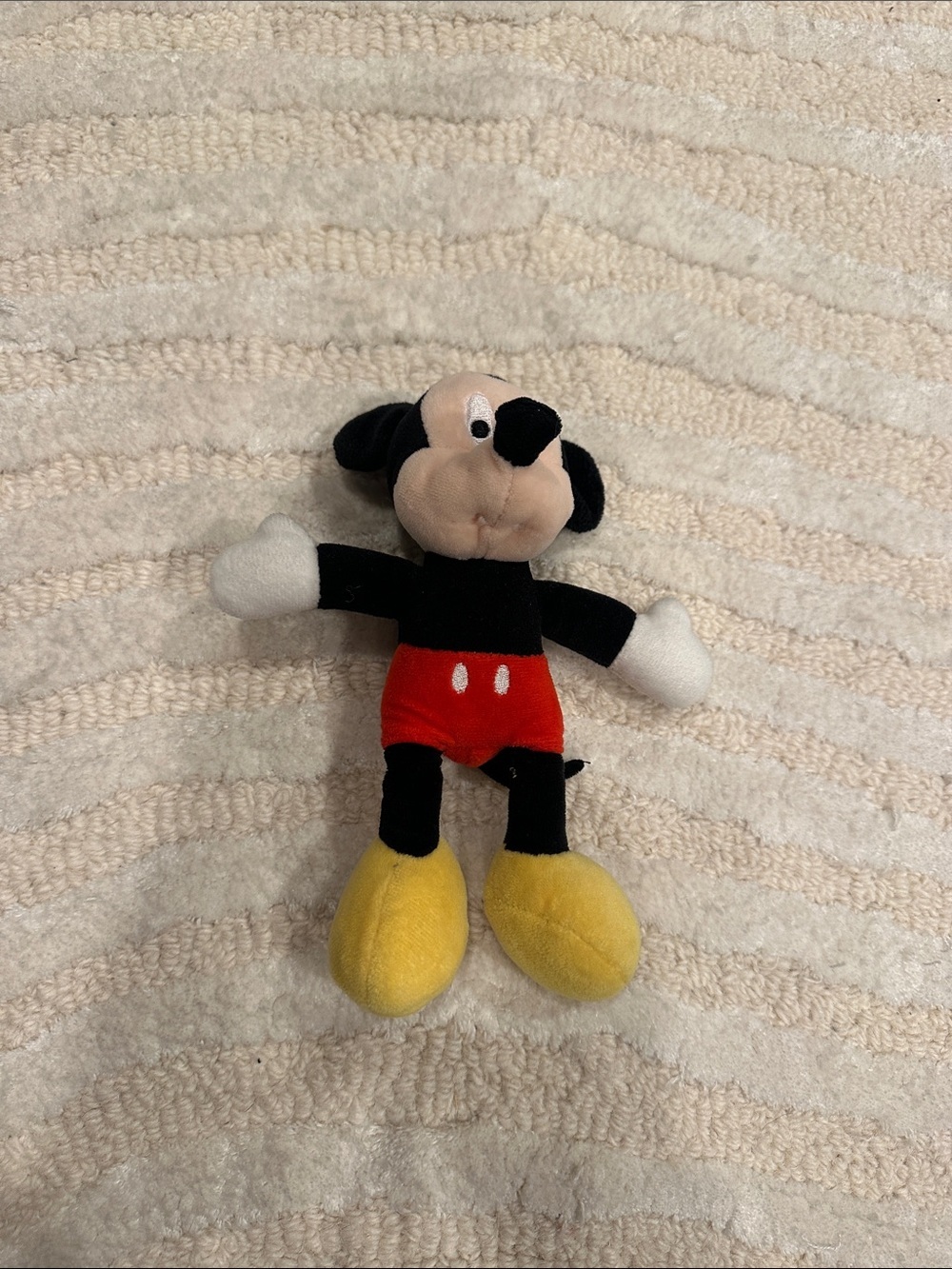 Classic Plush Mouse Toy - Black, Red & Yellow Kids Plush